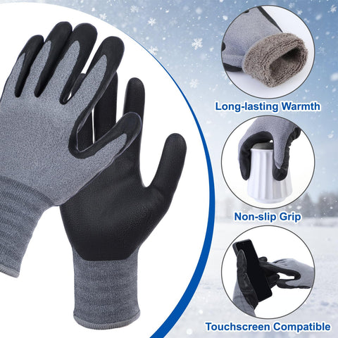 Vesici waterproof foam latex palm coating provides grip and protection during wet tasks.