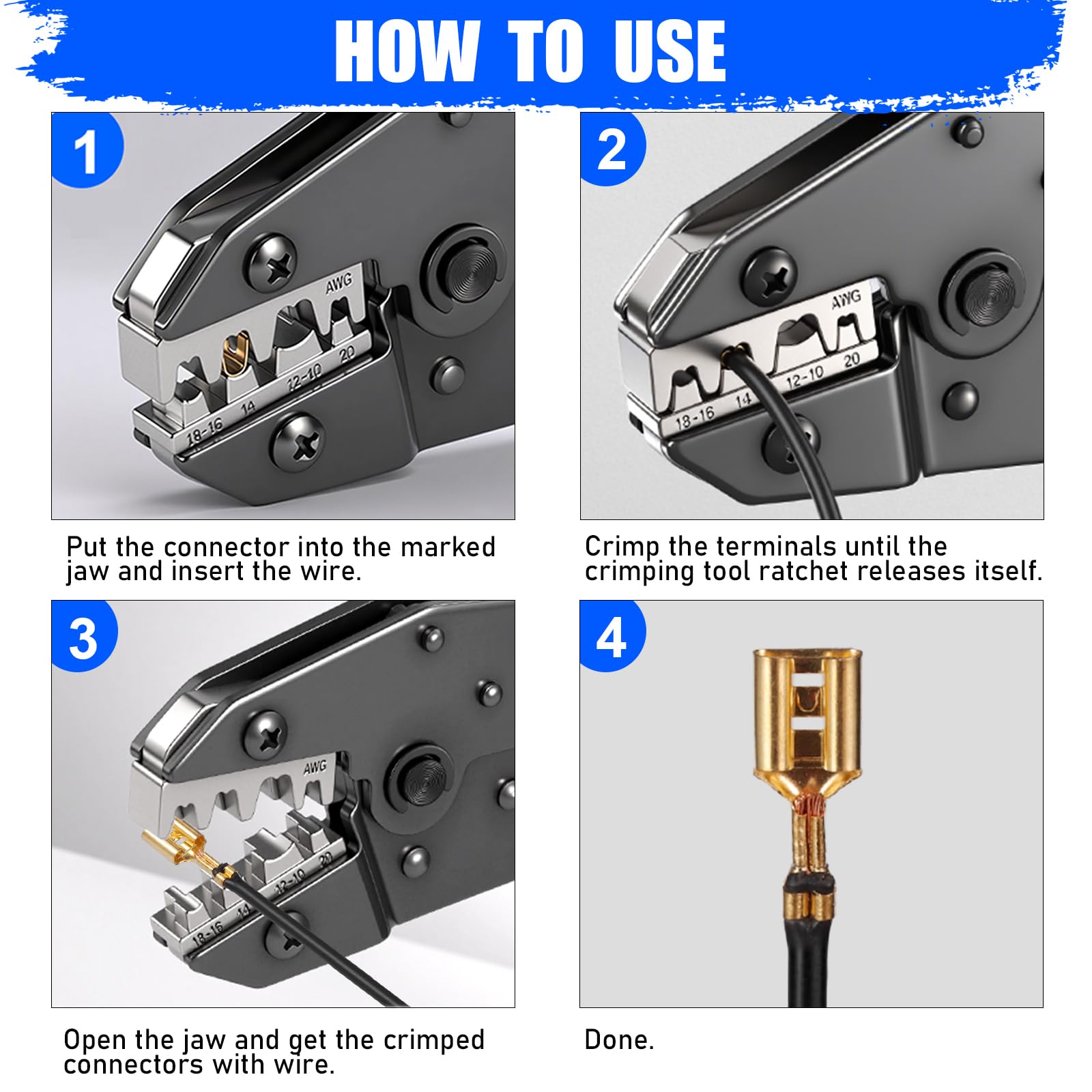 Vesmikit adjustable crimp force and star-wheel height for consistent results.