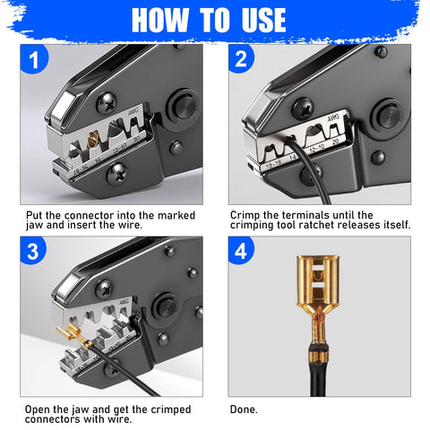 Vesmikit adjustable crimp force and star-wheel height for consistent results.