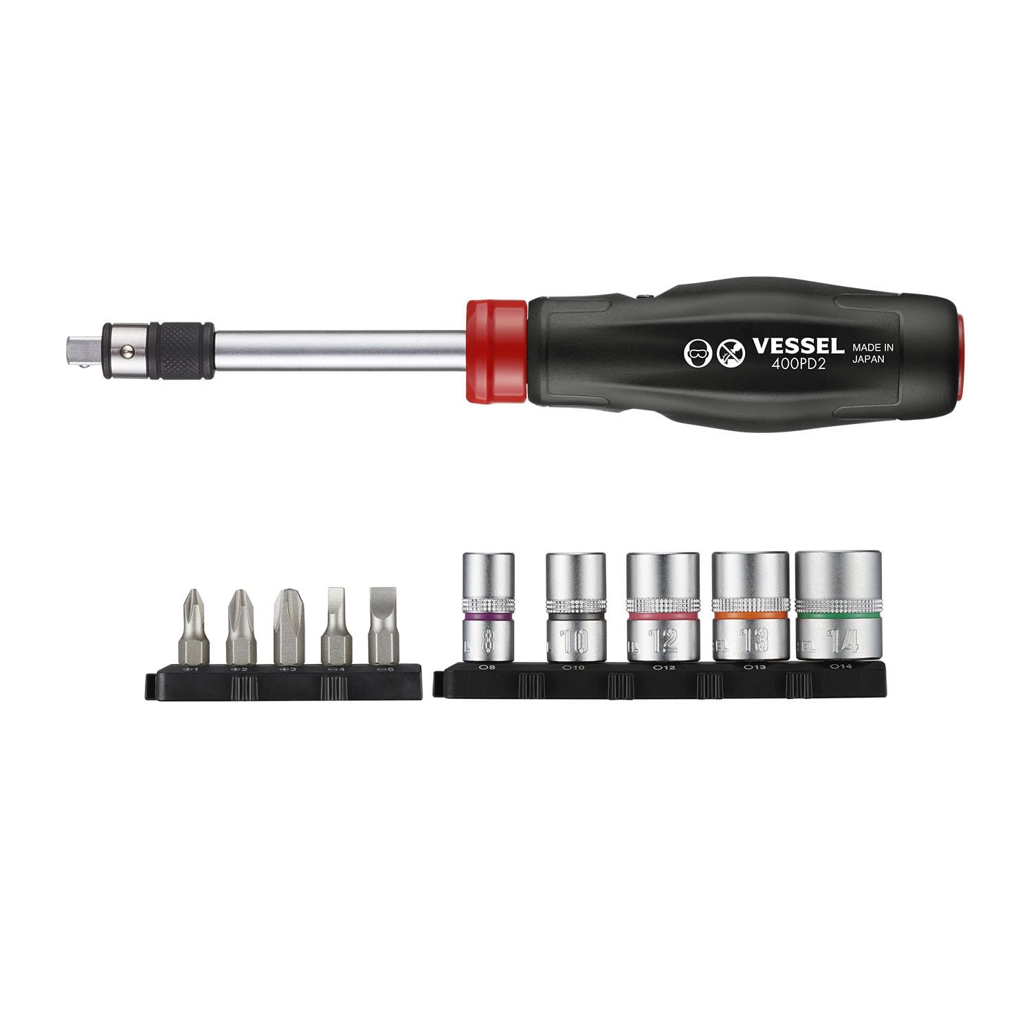 VESSEL 2Way Power Driver straight mode for fast turning.