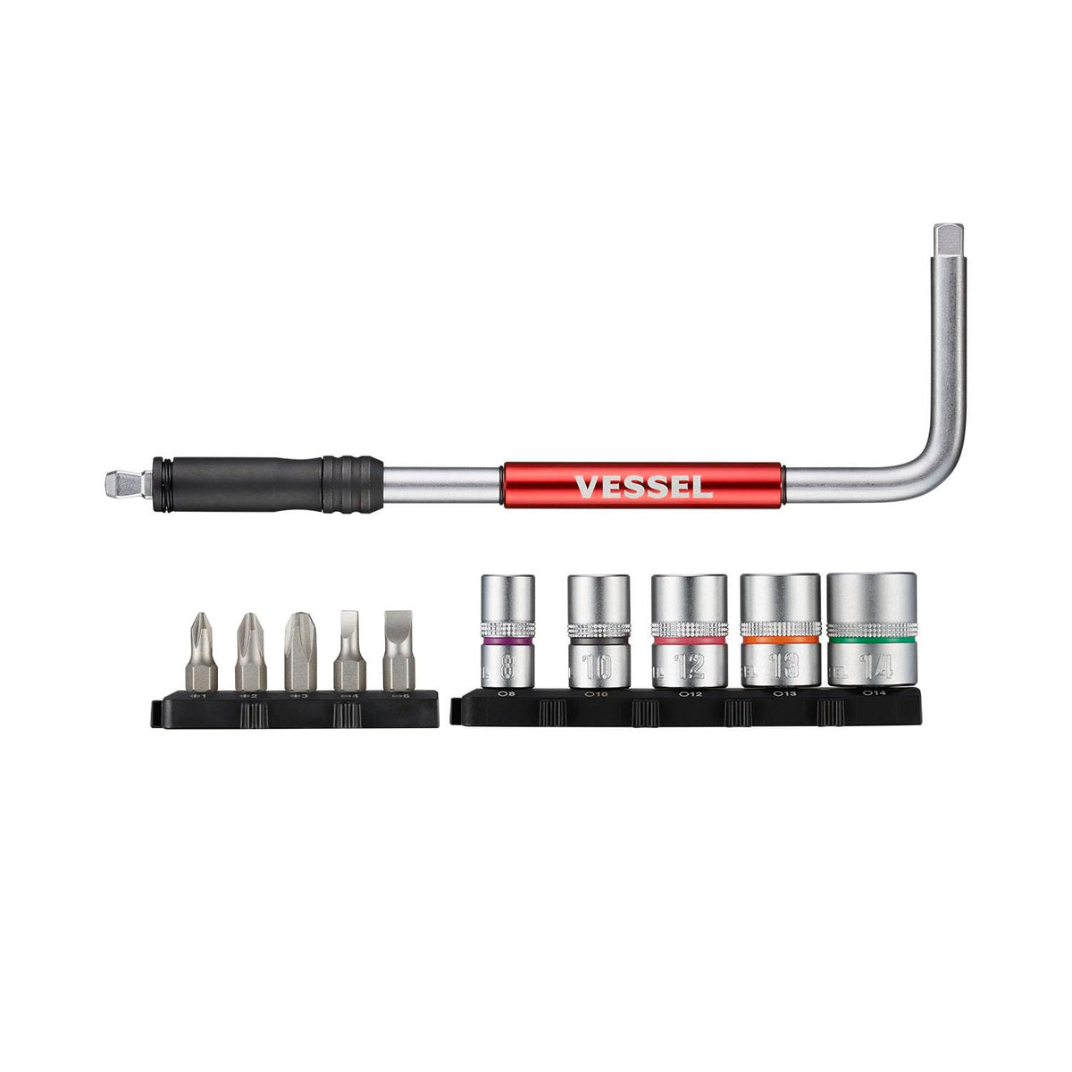 VESSEL 2 Way-Speed L-Handle close-up highlighting the rotating sleeve for smooth turning