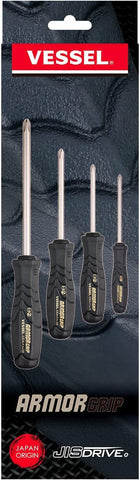 VESSEL Armor Grip cross-point tips for precise fits from +0 to +3.