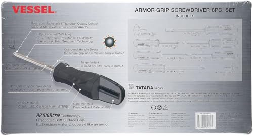 Close-up of VESSEL Armor Grip handle for comfortable control