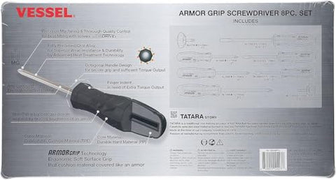 Close-up of VESSEL Armor Grip handle for comfortable control