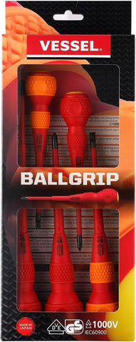 VESSEL ball grip screwdriver with ergonomic handle for comfortable use