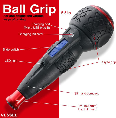 VESSEL e-ASSIST ergonomic trigger and grip for comfort