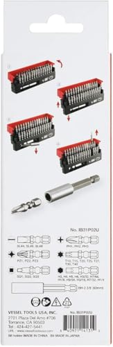 VESSEL Impact Ball VoHA material torsion bits for durability