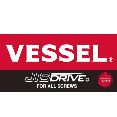VESSEL Megadora knurled blade promotes quick, slip-free turning.