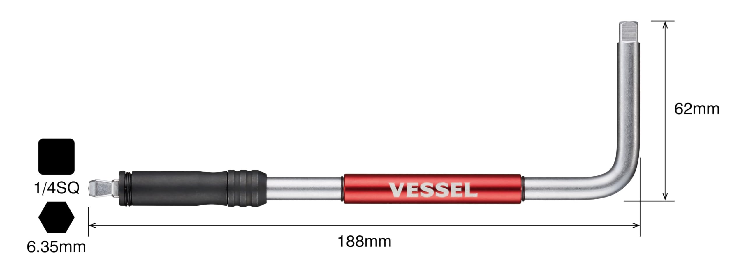 VESSEL SLH2 rotating grip paired with oscillating drive for easy turning