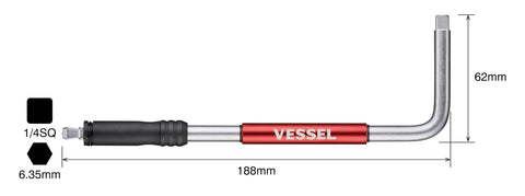 VESSEL SLH2 rotating grip paired with oscillating drive for easy turning