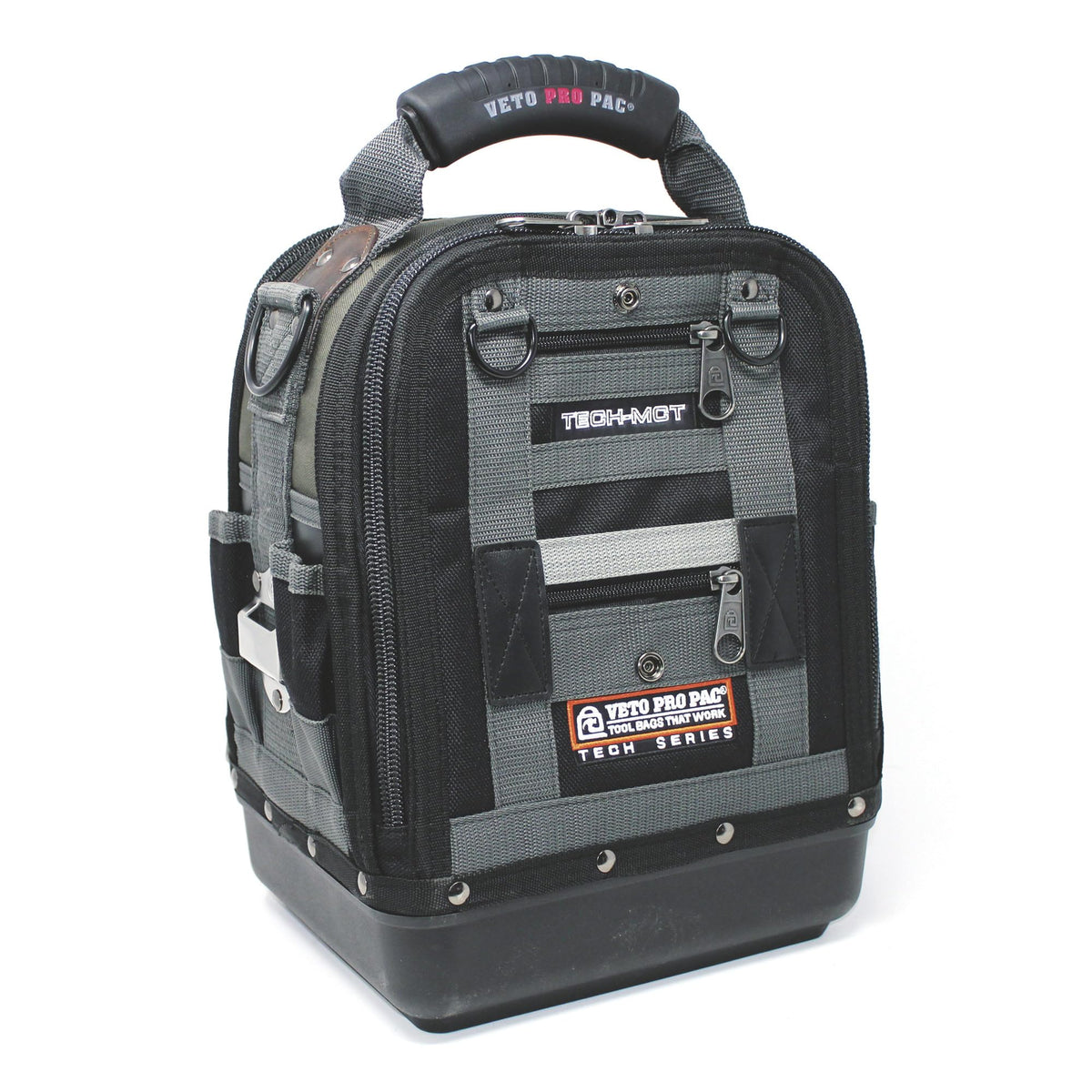 VETO Pro Pac Tech-MCT bag top view with rugged waterproof base for outdoor use.