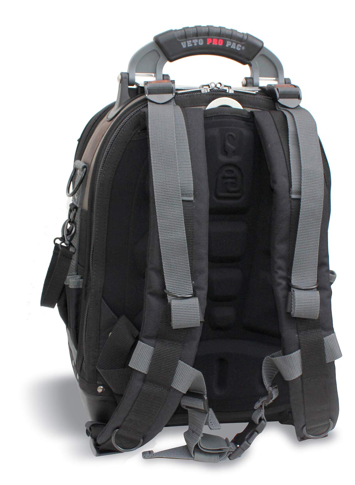 Veto Pro Pac TECH PAC bag dual bay organization demonstrates efficient tool reach