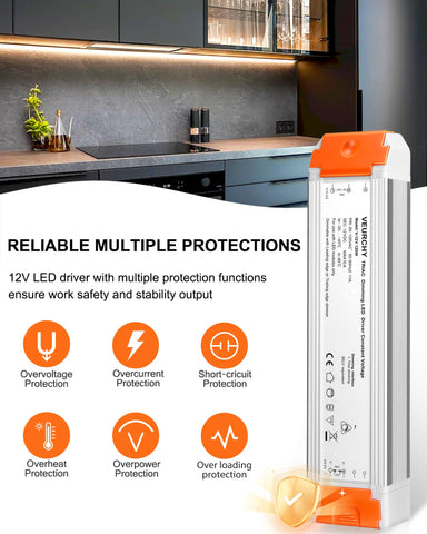 VEURCHY MCU-controlled dimming delivers precise 0-100% adjustment for ambience.