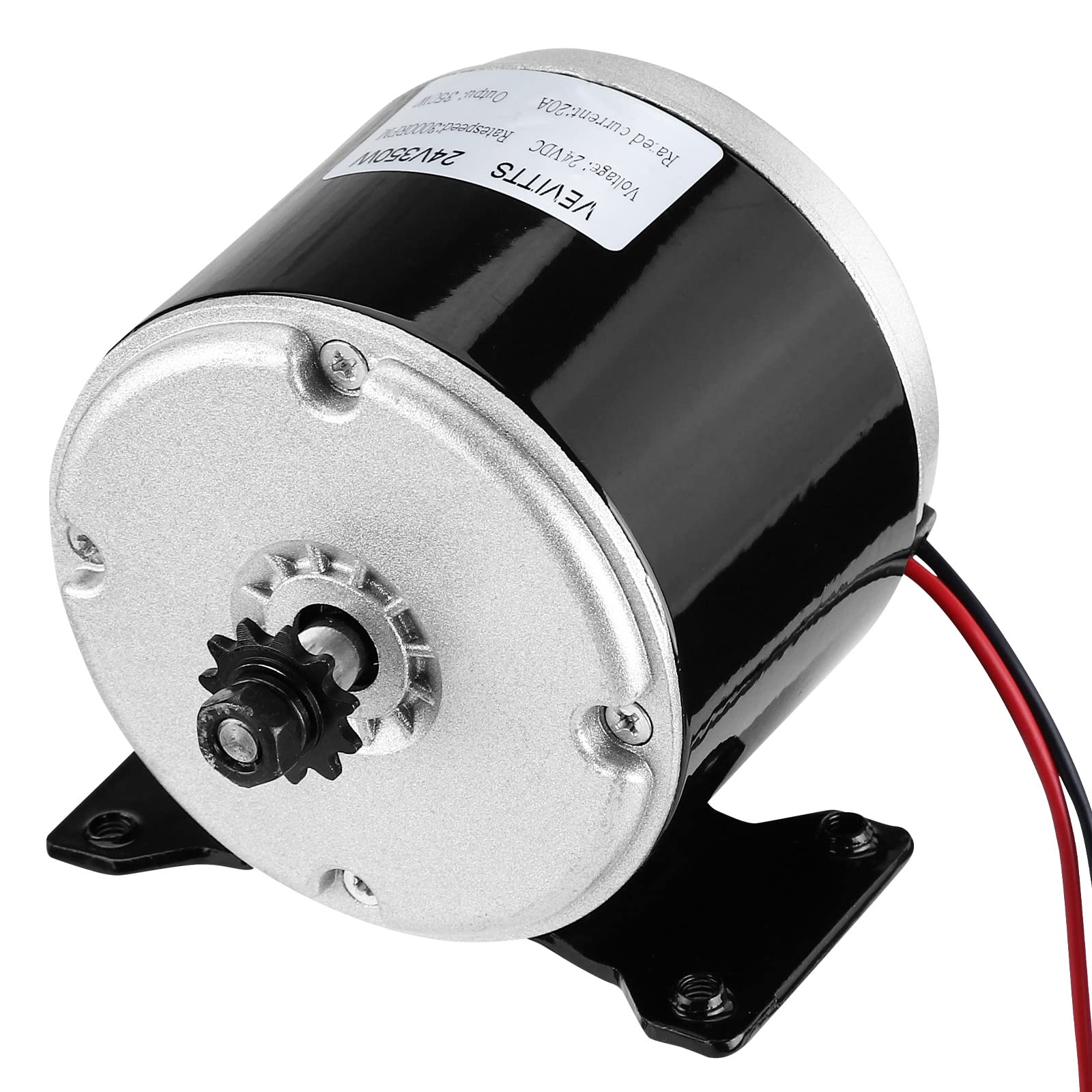 Vevitts 350W permanent magnet motor with rugged aluminum body for reliable performance