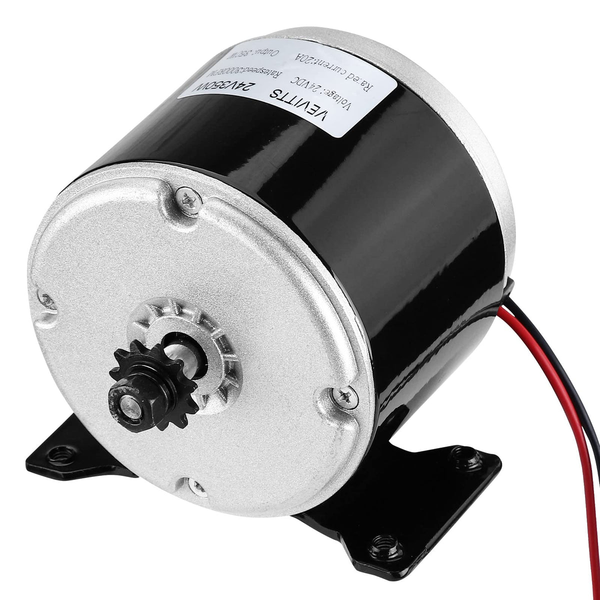 Vevitts 350W permanent magnet motor with rugged aluminum body for reliable performance