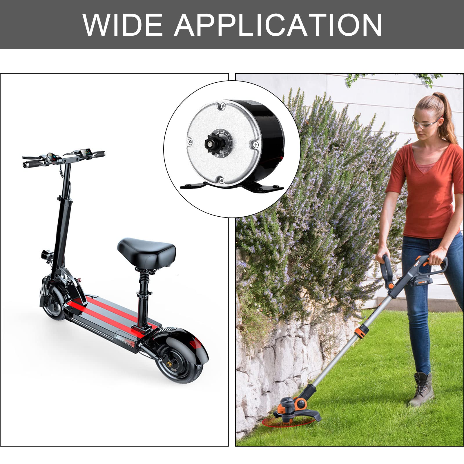 Vevitts compact motor fits tight spaces with its compact dimensions