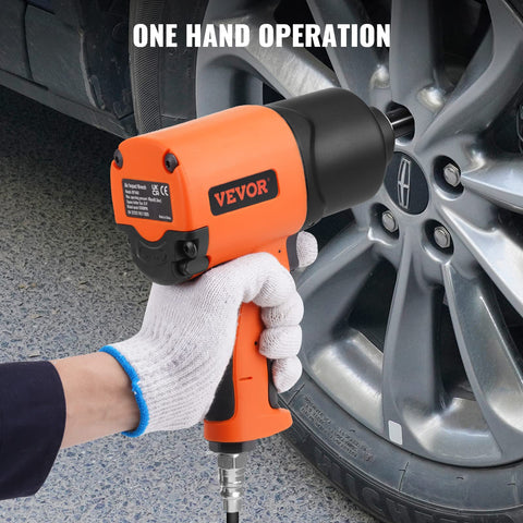 Efficient air consumption of 9.5 CFM shown on VEVOR tool