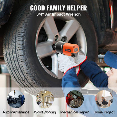VEVOR wrench built for heavy-duty auto repairs and truck maintenance