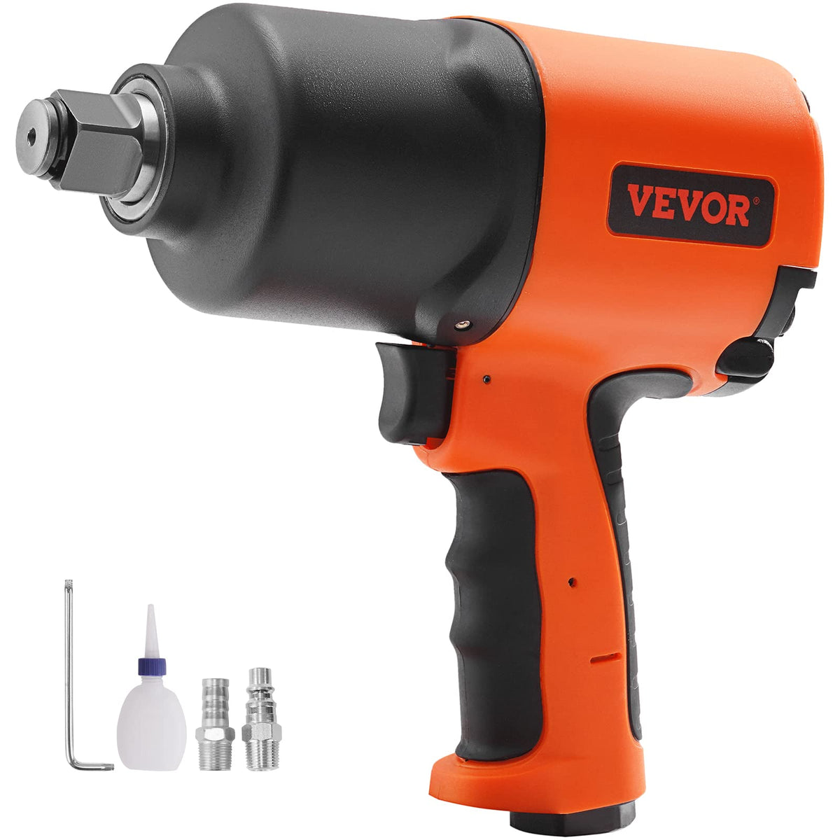 VEVOR air impact wrench with twin hammer mechanism delivering high torque for tough fasteners