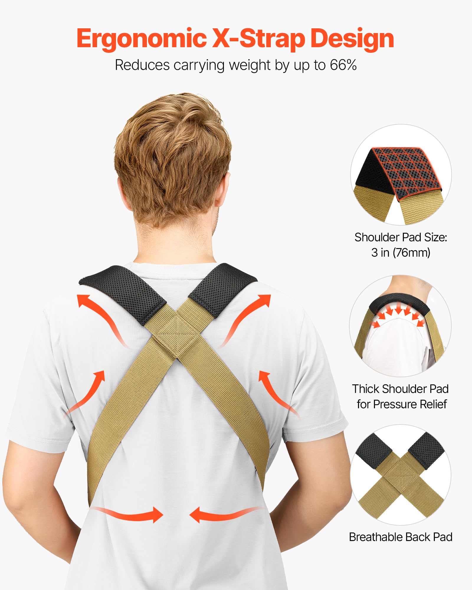 VEVOR Moving Straps load-bearing straps ensuring stability for heavy items