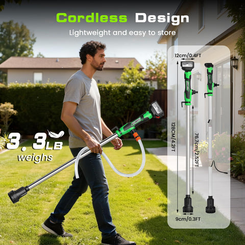 Vexalify ready-to-use kit with batteries, charger, and hose.