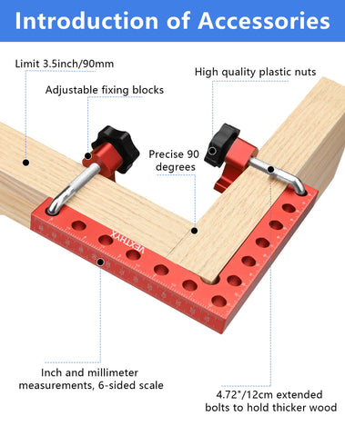 VEXTHYX clamps fit cabinet frame and drawer assembly tasks