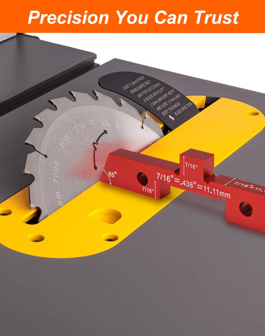 VEXTHYX height gauges assist consistent table height and stock clearance.