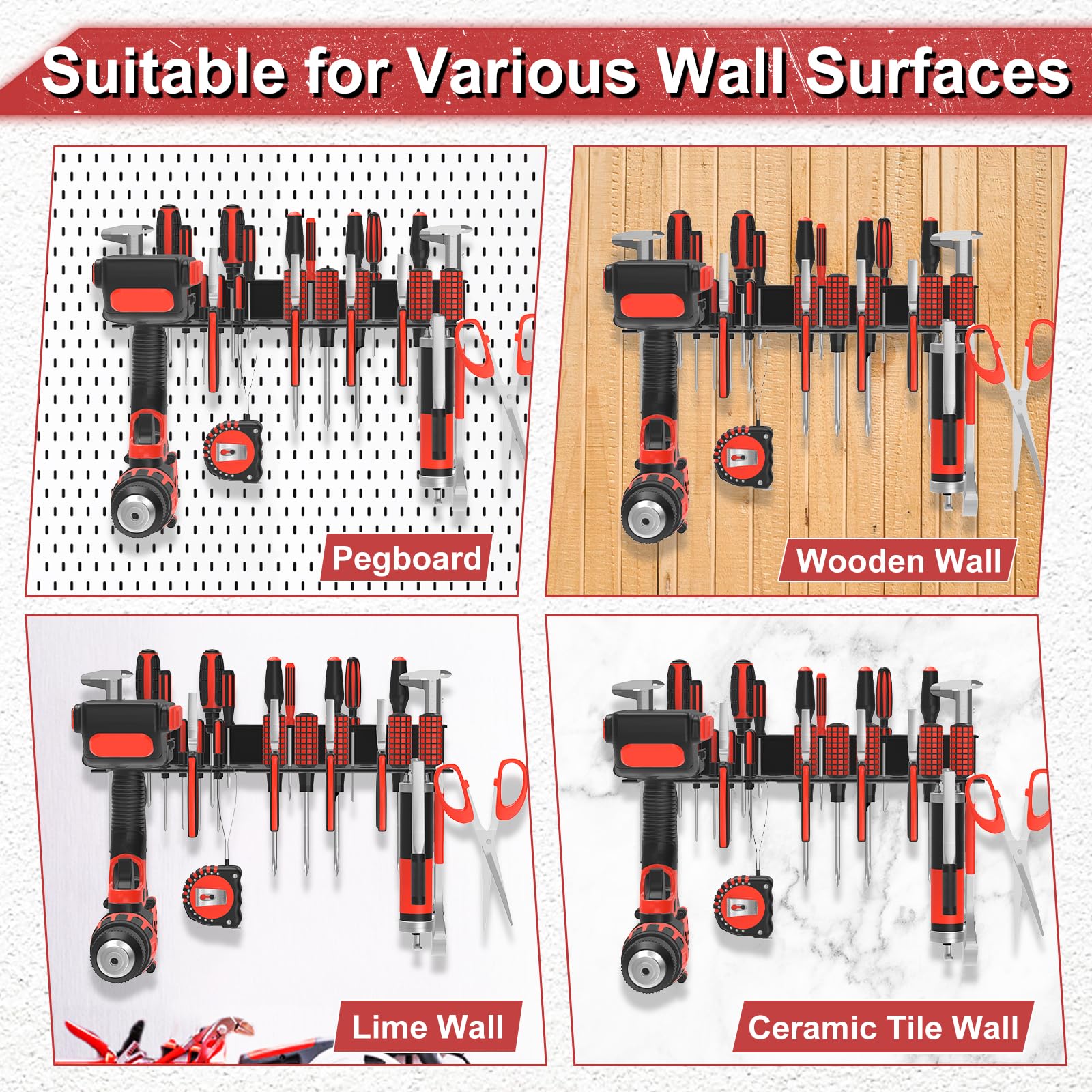 VeyFolzin.st easy install tool organizer mounted on wall