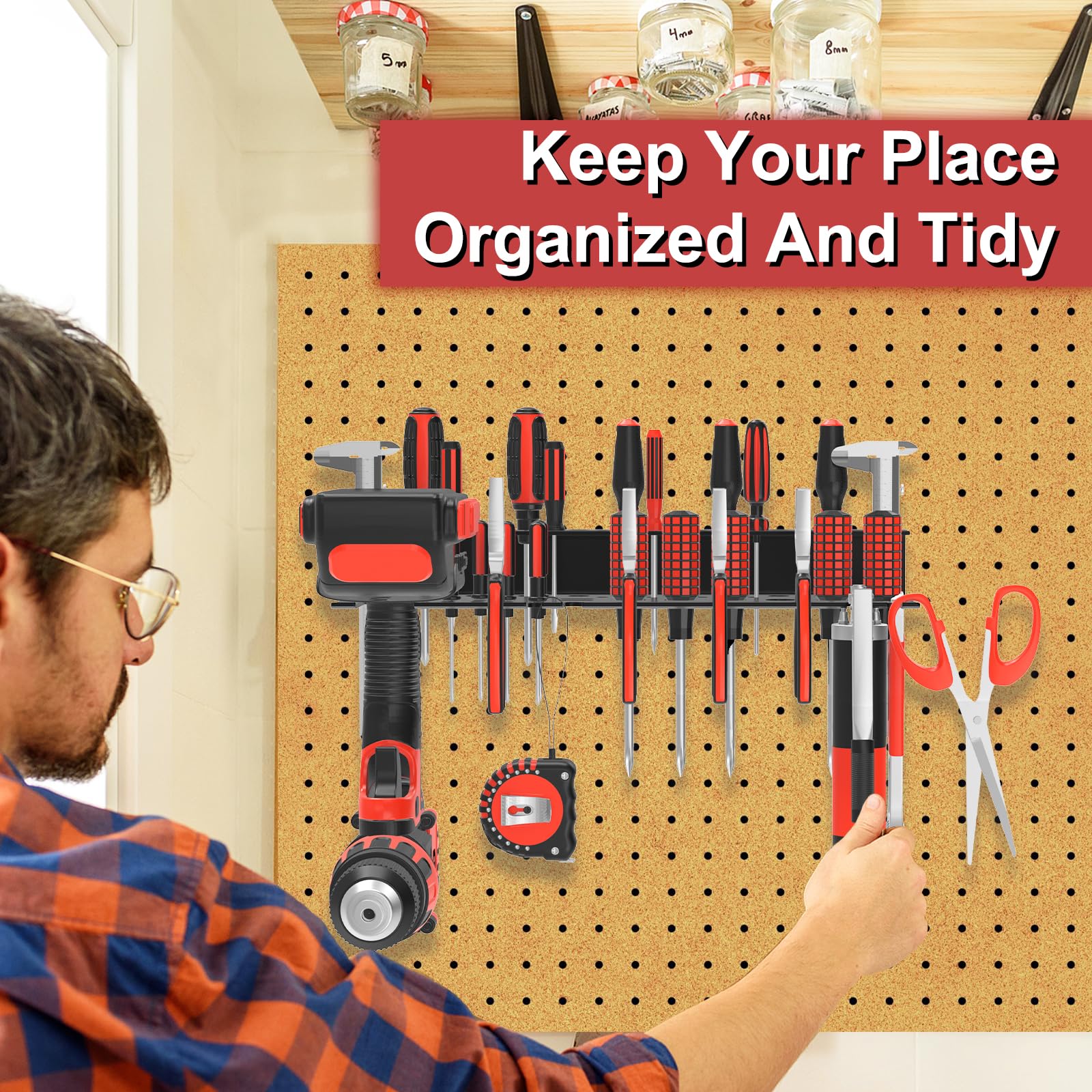 VeyFolzin.st space-saving tool rack organizing tools off the floor