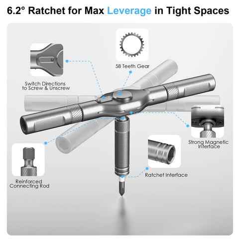 VEYSMOU precision bits with magnetic grip for secure screws