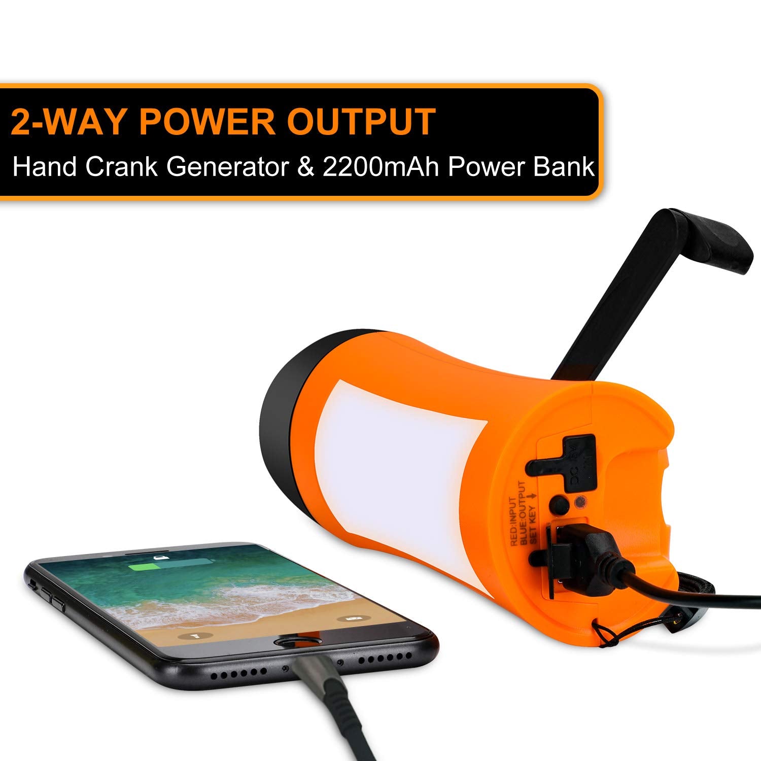 VFAN in emergency usage scenario ready for storms and outdoor activities