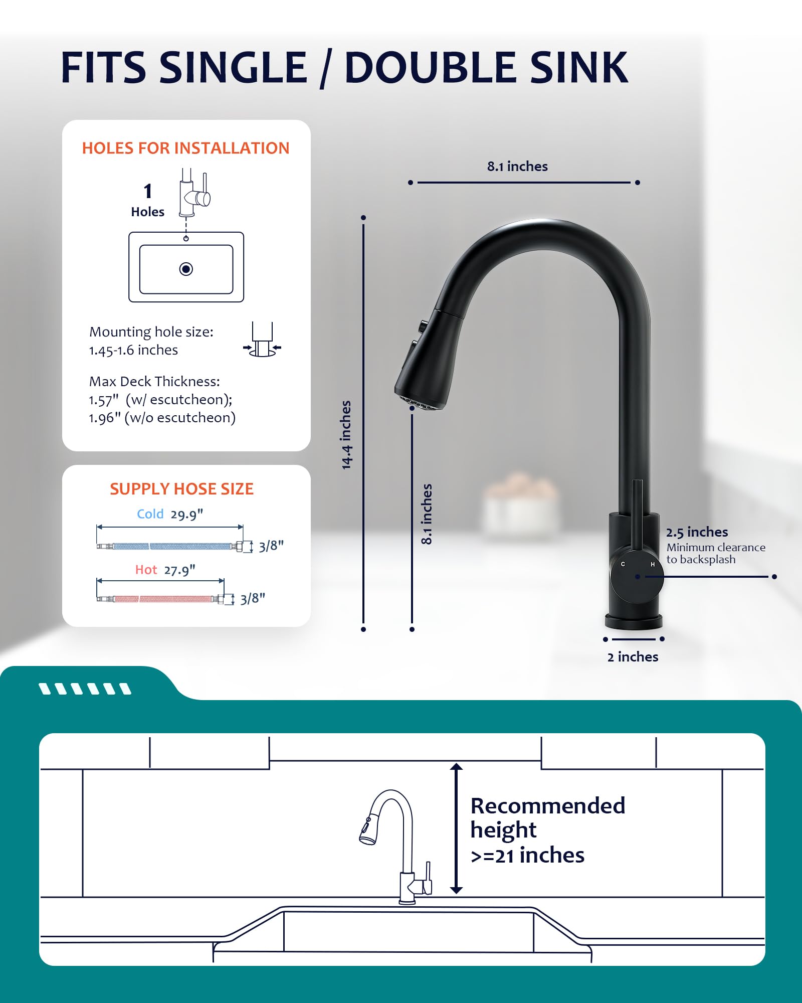 VFAUOSIT ergonomic high-arc design reduces bending during washing