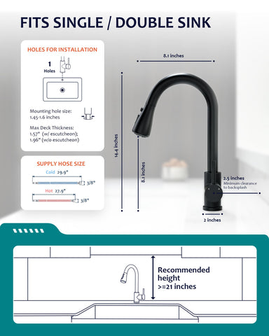 VFAUOSIT ergonomic high-arc design reduces bending during washing