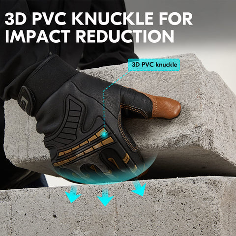 Vgo GA8954FW back of hand with 3D patches for impact protection