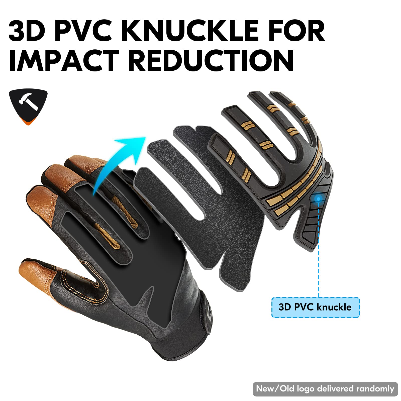 Vgo GA8954FW glove closure detail with secure hook-and-loop wrist design