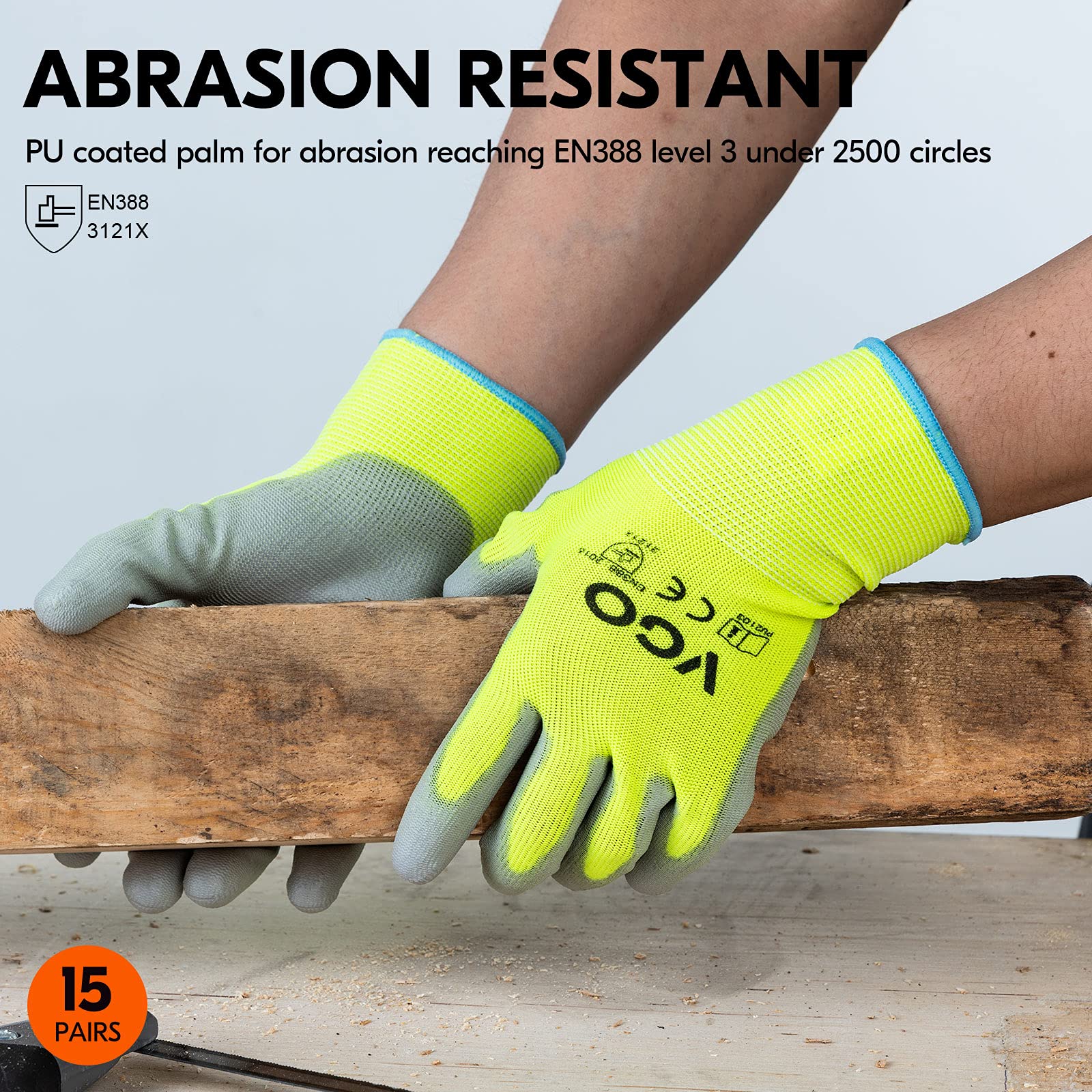 Vgo gloves reveal knit wrist and secure fit design