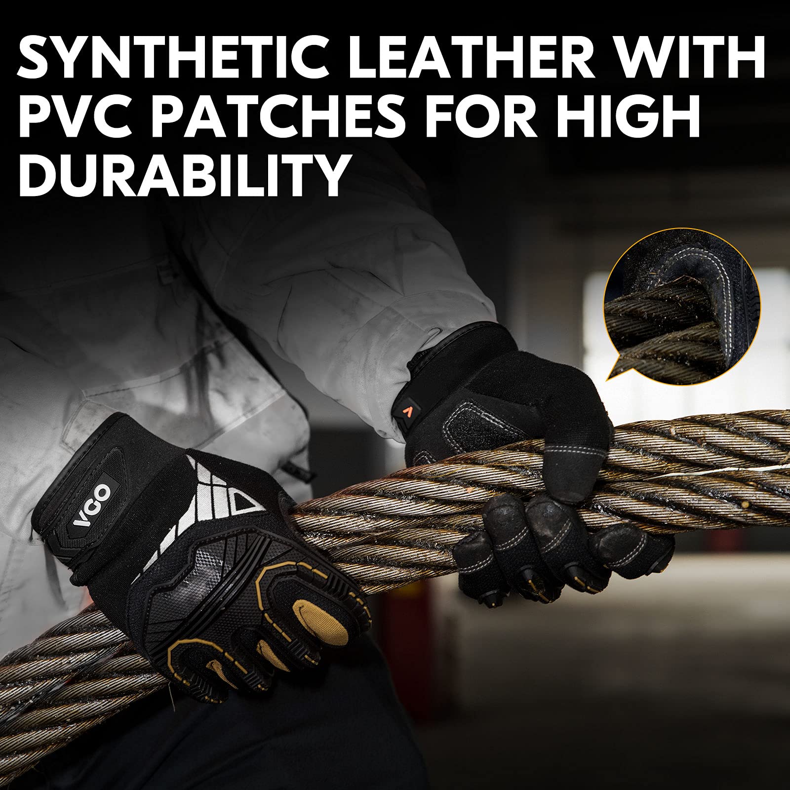 Vgo SL8849 3D finger patches illustrate enhanced impact protection during tasks.