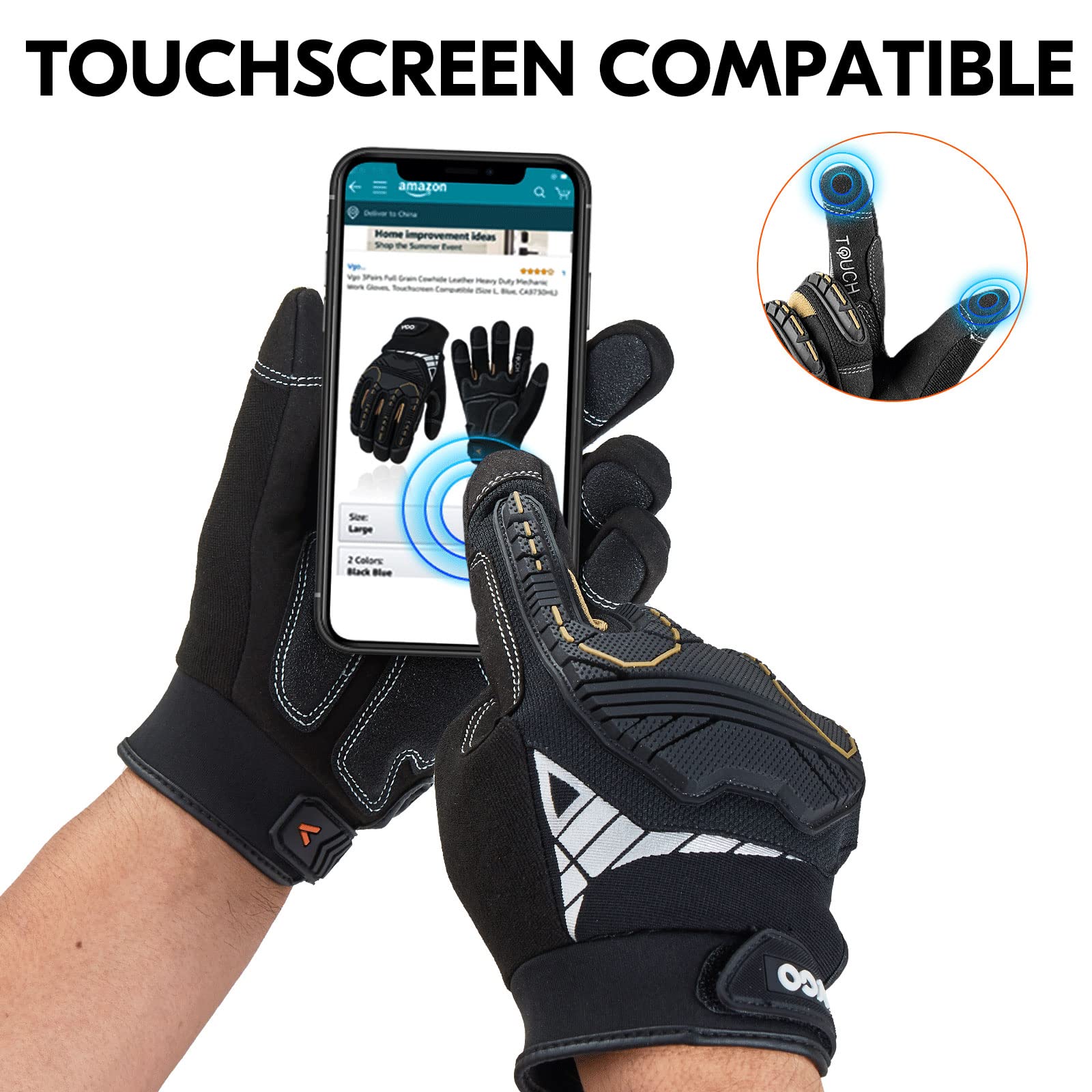 Vgo SL8849 machine-washable design simplifies post-work cleaning.