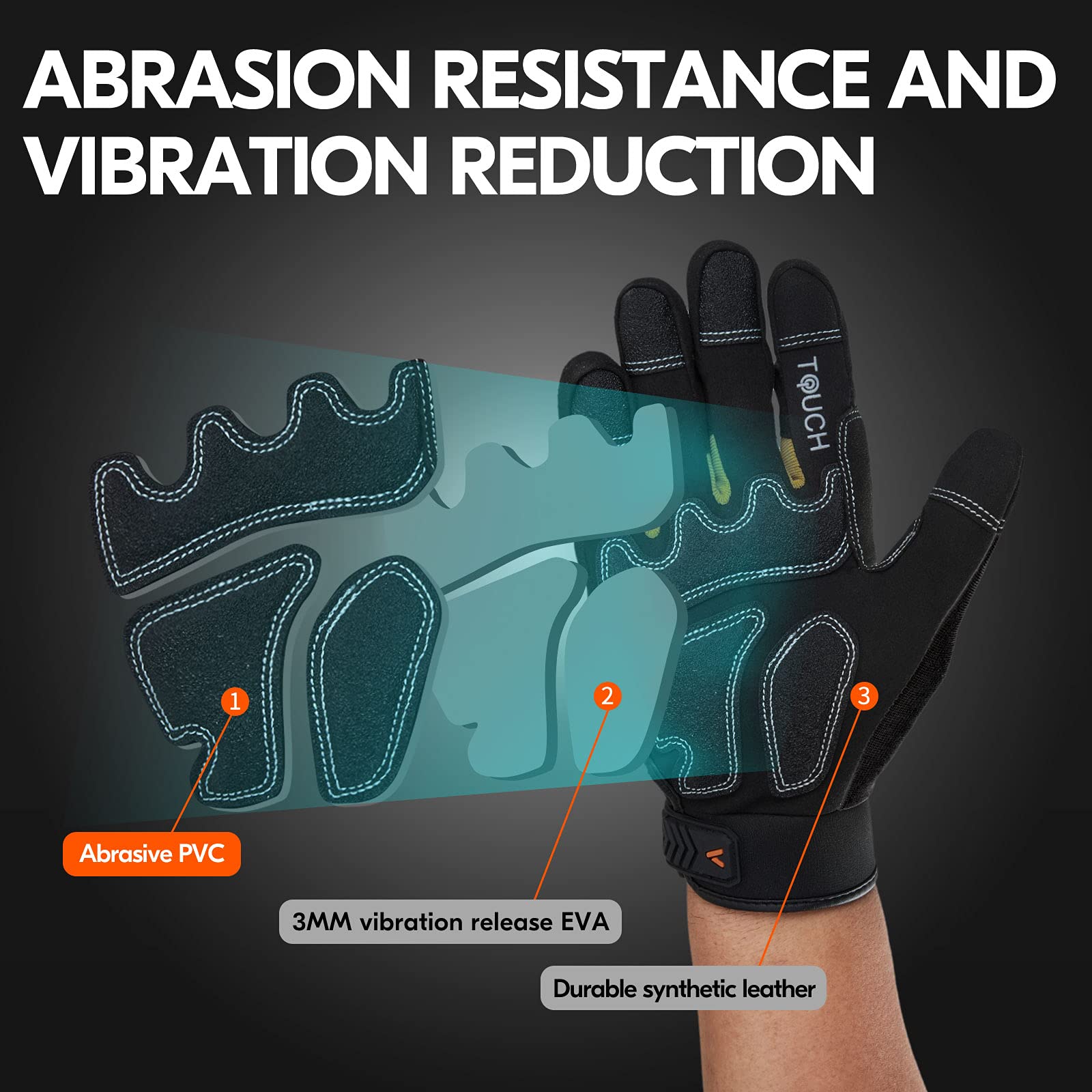 Vgo SL8849 palm grip detail highlights high dexterity for precise handling.