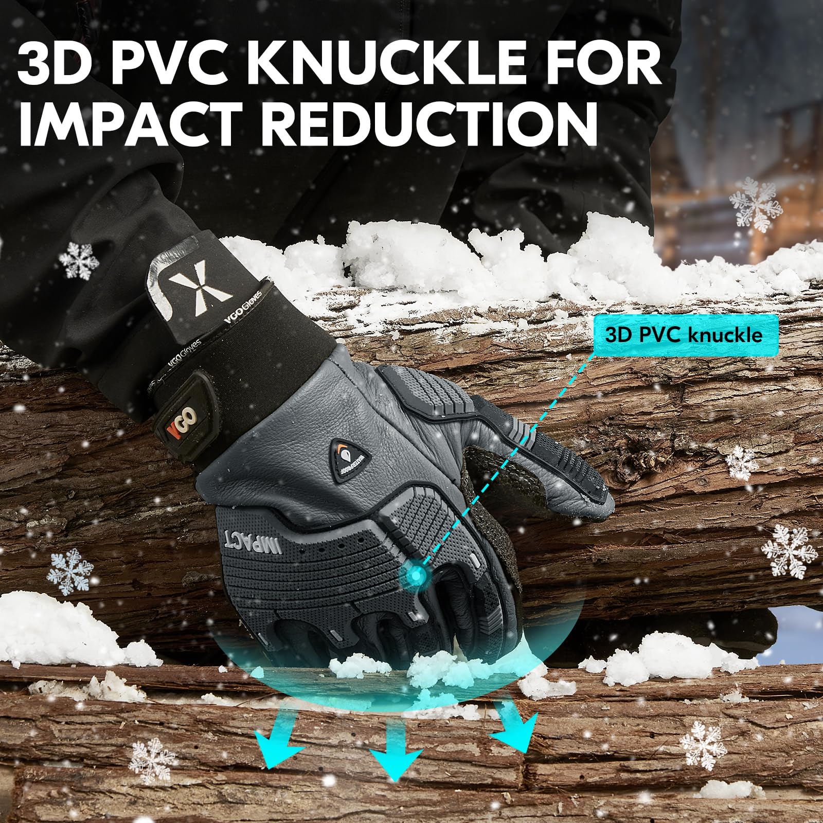 Vgo gloves fingertips are touchscreen compatible for quick device use.