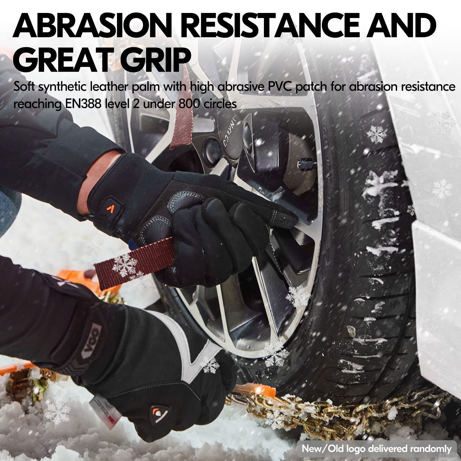 Vgo winter gloves with touchscreen-capable fingertips for easy device use