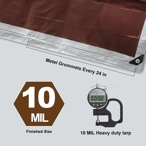 VHESS tarp used as multipurpose cover for roofs, boats, and camping