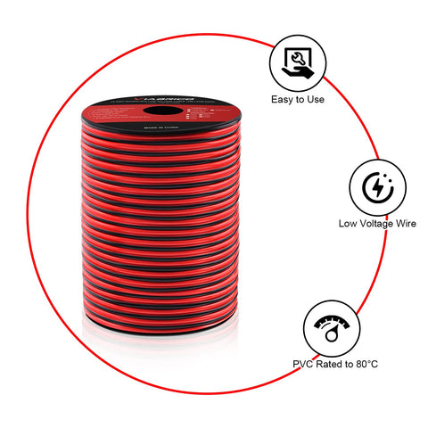 VIABRICO LED strip wiring cable for clean, flexible power connections