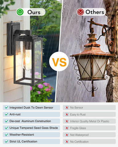 VIANIS modern exterior light mounting and assembly
