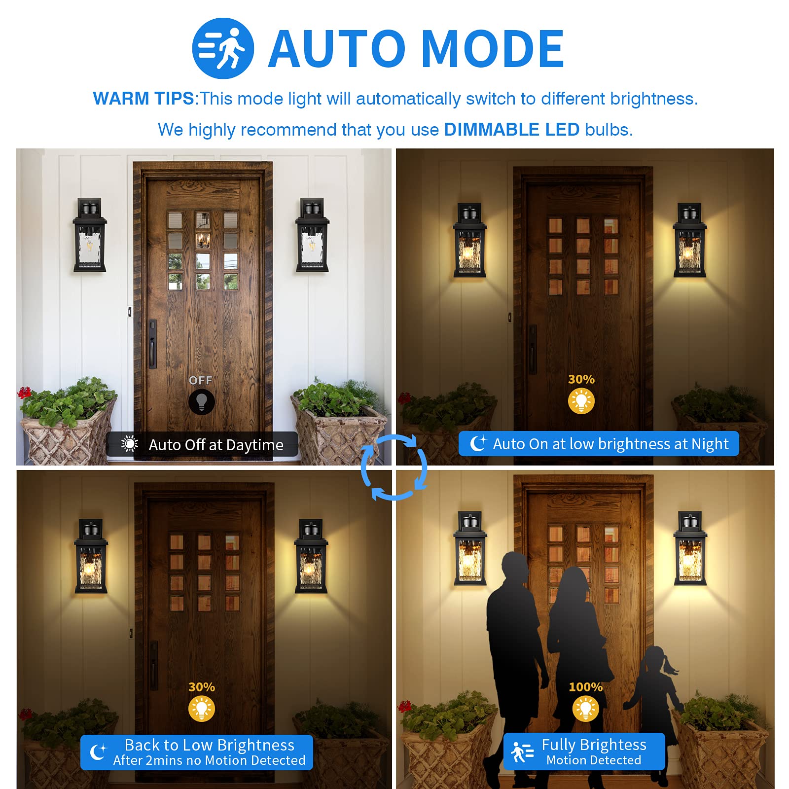 VIANIS exterior light complements porches and driveways in all weathers