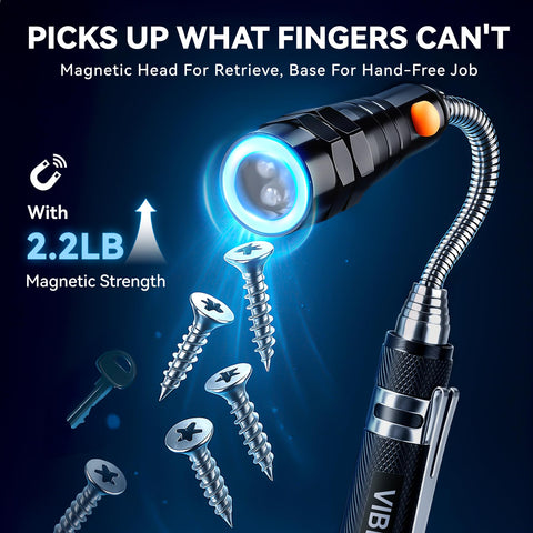 VIBELITE package includes batteries and stainless steel pocket clip for ready-to-go use.