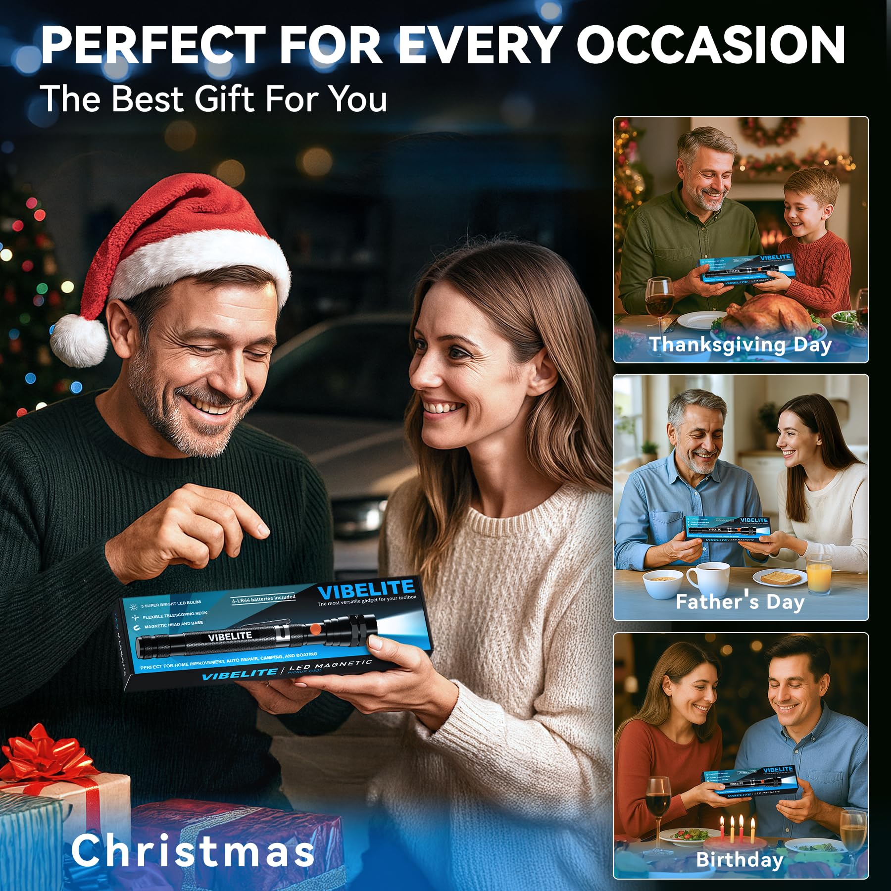 VIBELITE batteries included ensure immediate use right out of the box.