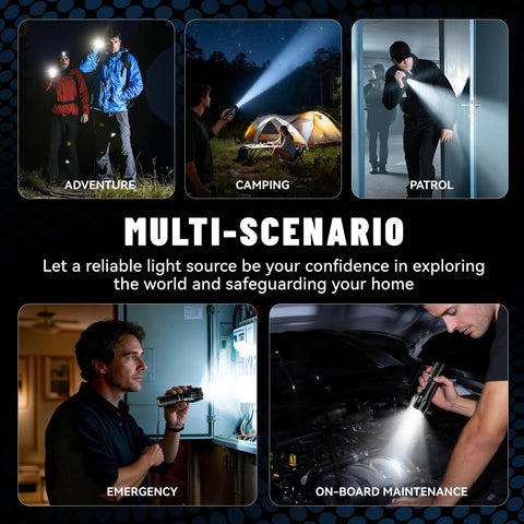 VIBELITE two-pack flashlight set for home and car readiness.