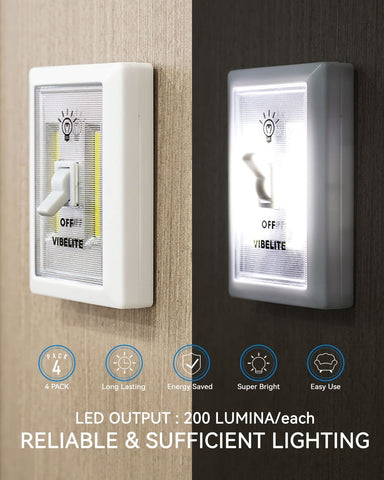 VIBELITE LED night light switch attic-light for storage areas