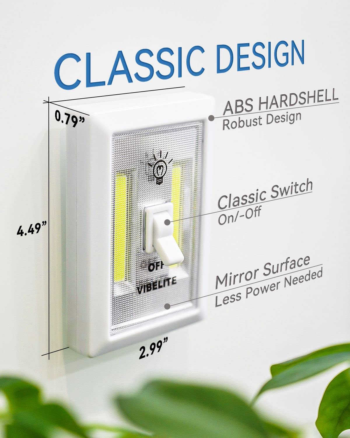 VIBELITE LED night light switch kitchen-light for safe prep